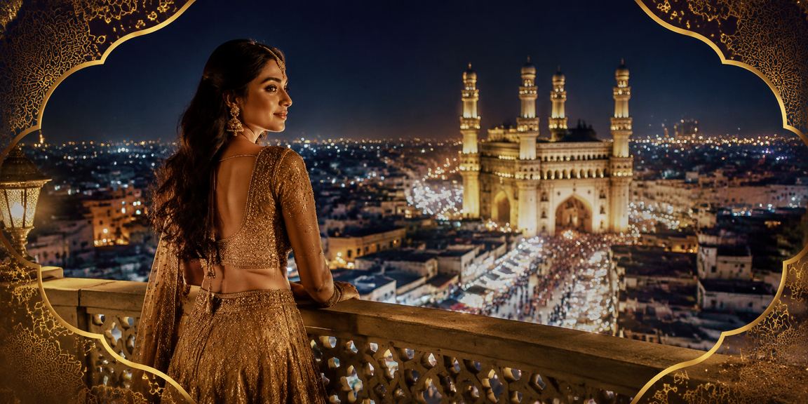 Mobile user checking kelo24 promotions app near Hyderabad Charminar
